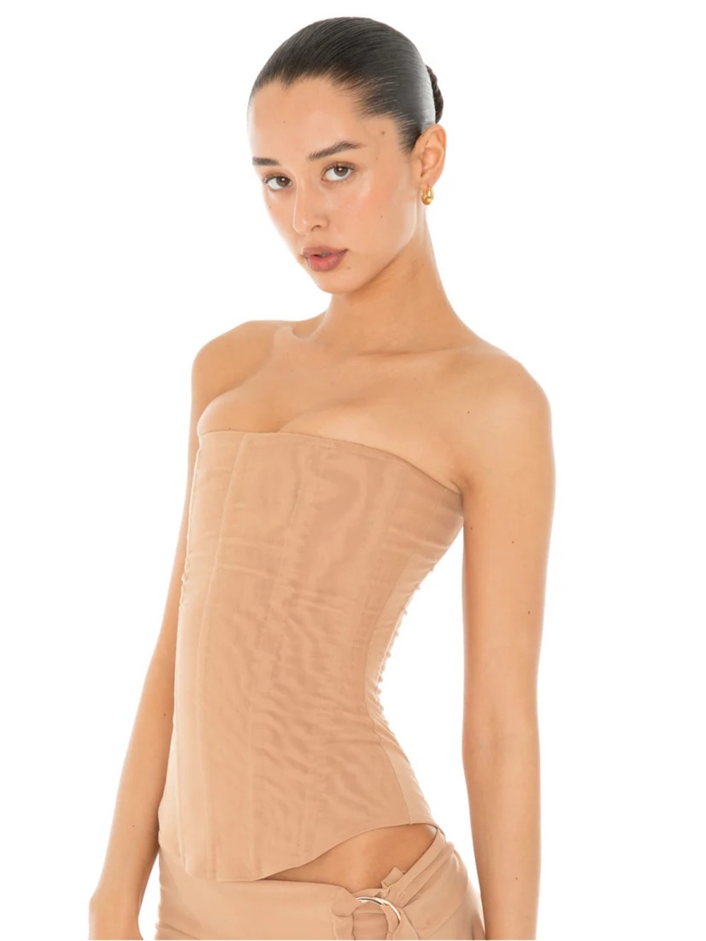 Are You Am I Sunniva Corset Top in Nude Size 4